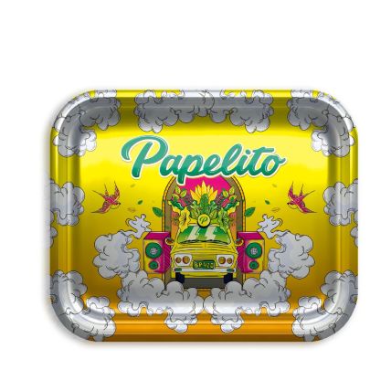 BANDEJA AMARELA PAPELITO 18X14CM (P)
