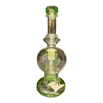 BONG ABDZ GOLD SKULL VERDE CLARO (M)