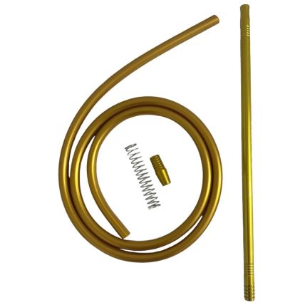MANGUEIRA SILICONE COM PITEIRA ALFARID DOURADO