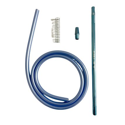MANGUEIRA SILICONE COM PITEIRA ALFARID AZUL BEBE