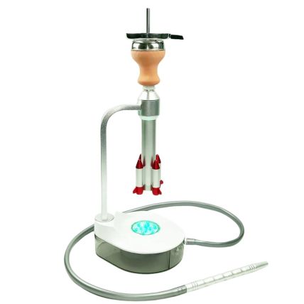 NARGUILE MOON ROCKET HOOKAH PRATA