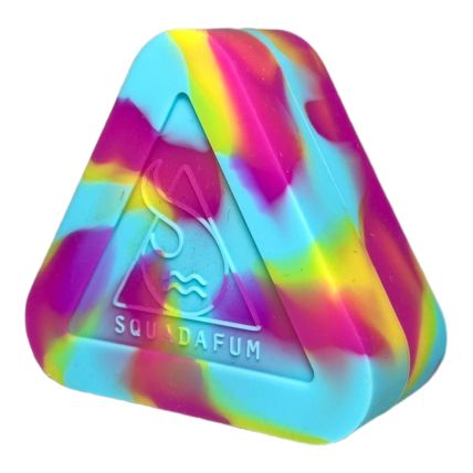 OIL SLICK SQUADAFUM TRIANGULAR TIE-DYE 13ML AZUL AMARELO