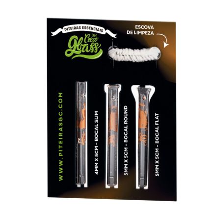 PITEIRA DE VIDRO GLASS CREW O CAMELO
