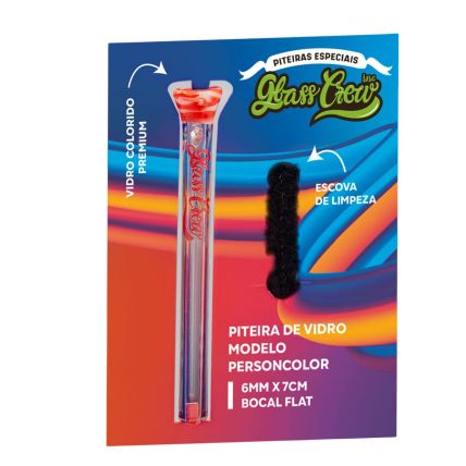 PITEIRA DE VIDRO GLASS CREW PERSONCOLOR
