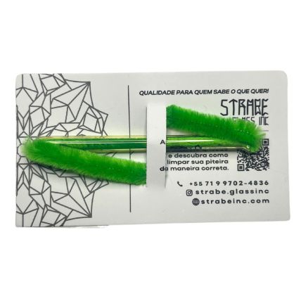 PITEIRA DE VIDRO STRABE VAPOR PRATA