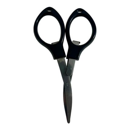 TESOURA DOBRAVEL SADHU PLASTICO PRETO