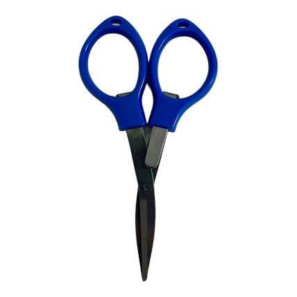 TESOURA DOBRAVEL SADHU PLASTICO AZUL